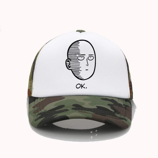Casquette One Punch Man Saitama Ok Camouflage Official Dr. Stone Merch