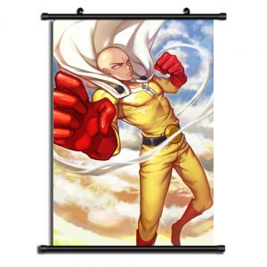Poster One Punch Man XXL Saitama Coup de Poing 20x30cm Official Dr. Stone Merch