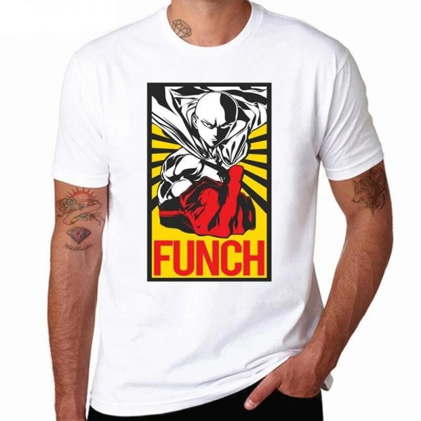 T-Shirt One Punch Man Saitama Fuck XS Official Dr. Stone Merch