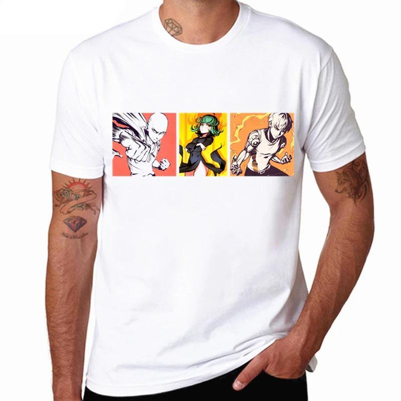 One Punch Man T-Shirts - Saitama Genos Tatsumaki T-Shirt SA3105 | One ...