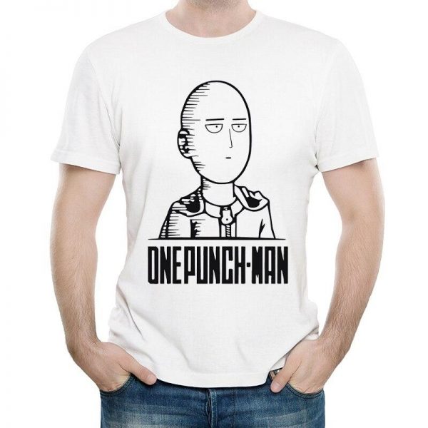 T-Shirt One Punch Man Saitama boule à zéro S Official Dr. Stone Merch