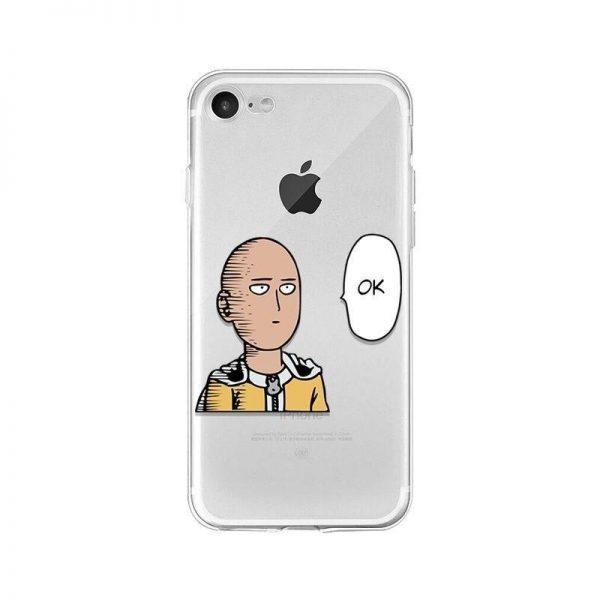 Coque One Punch Man iPhone silicone Saitama Ok Iphone 4s Official Dr. Stone Merch