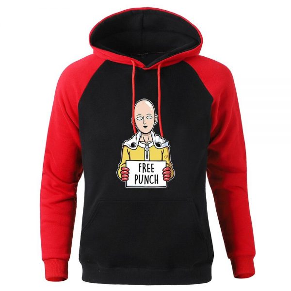 Sweat One Punch Man Saitama Free Punch Rouge Noir / S Official Dr. Stone Merch