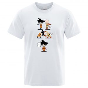 T-Shirt One Punch Man Fusion Saitama Goku S Official Dr. Stone Merch