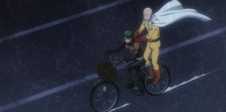 One Punch Man Mumen Rider Cycling with Saitama - One Punch Man Shop