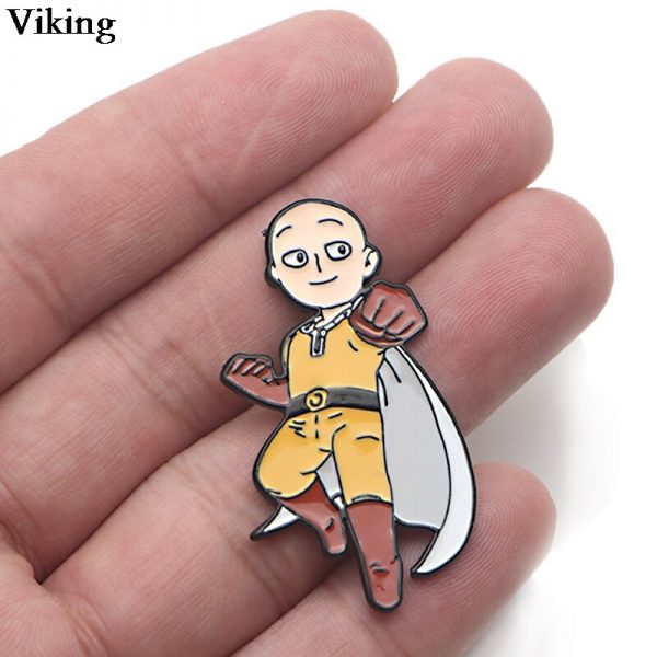 1Pcs Anime ONE PUNCH MAN Badges Cool Pins Metal Brooches Cartoon Pin For Kids Women Men 5 - One Punch Man Shop