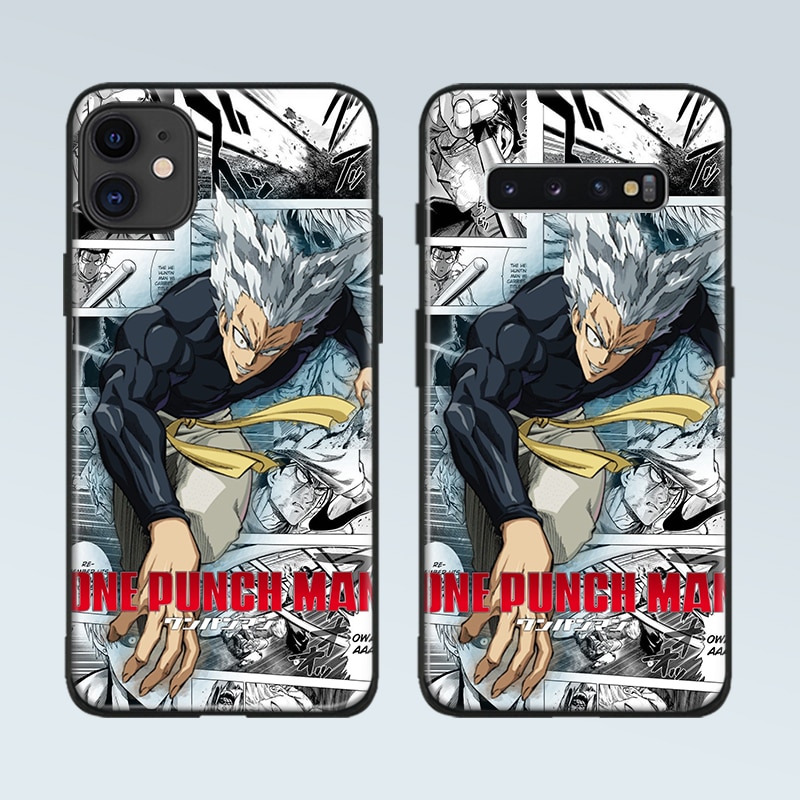 Garou one puch man anime Phone case cover shell For iPhone SE 6s 7 8 Plus X XR XS 11 Pro Max Samsung S Note 10 20 Plus ultra