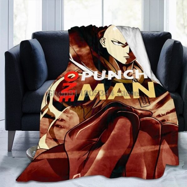 Anime One Punch Man Throw Blanket Fuzzy Warm Throws for Winter Bedding 3D Printing Soft Micro 1.jpg 640x640 1 - One Punch Man Shop