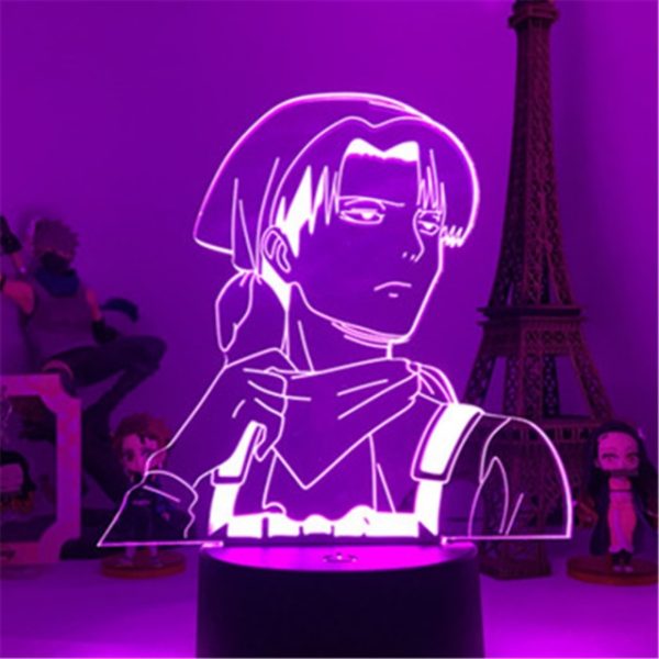 Attack On Titans LED Lamp Levi Ackerman 3D Anime Night Light Bedroom Decor Kid Lampe Home 8.jpg 640x640 8 - One Punch Man Shop