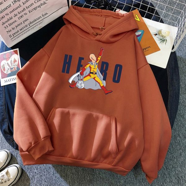 Japan Anime Saitama Hero Hoodie One Punch Man Hoodie Sweatshirt Mens Harajuku Streetwear Mens Autumn Warm 1 - One Punch Man Shop