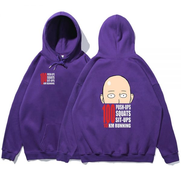ONE PUNCH MAN TDouble Sided Printing Men Clothing Fashion Crewneck Hoodie Casual Pocket Hoodies Autumn Fleece 2 - One Punch Man Shop