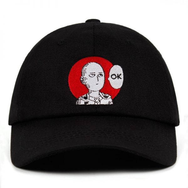 one punch man Saitama Dad Hat embroidery 100 Cotton Baseball Cap Anime fan Hats for Women - One Punch Man Shop