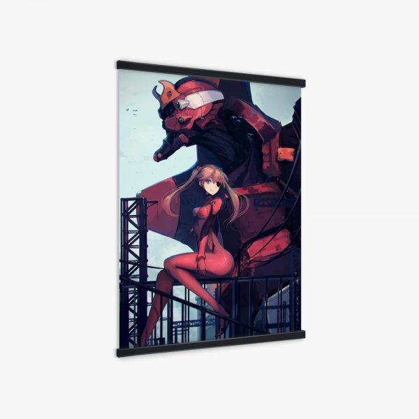 Evangelion Unit 02 Machine Asuka Japan Manga Girls Poster Wall Art Print Canvas Painting Anime Picture 1 - One Punch Man Shop