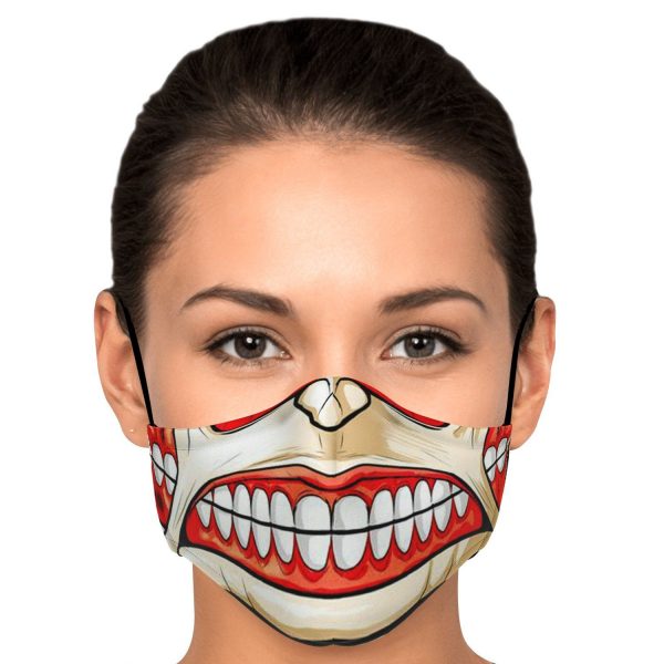 colossal titan attack on titan premium carbon filter face mask 733978 - One Punch Man Shop
