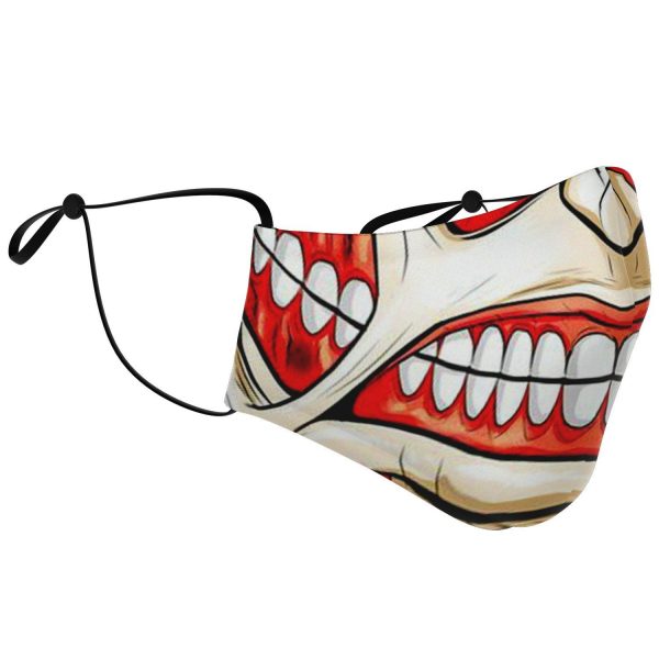colossal titan attack on titan premium carbon filter face mask 939297 - One Punch Man Shop